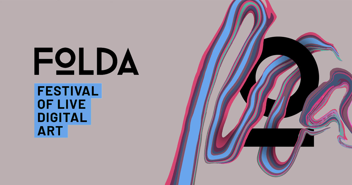 2024 FOLDA logo. Text includes: "FOLDA Festival of Live Digital Art".