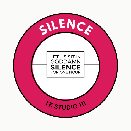 TK Fringe Poster for 'Let Us Sit In Goddamn Silence For One House'